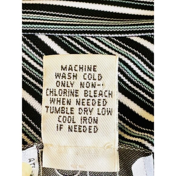 Ann Taylor Loft Women Size L Sleeveless Side Tie Striped Blouse Career Feminine - Picture 10 of 10